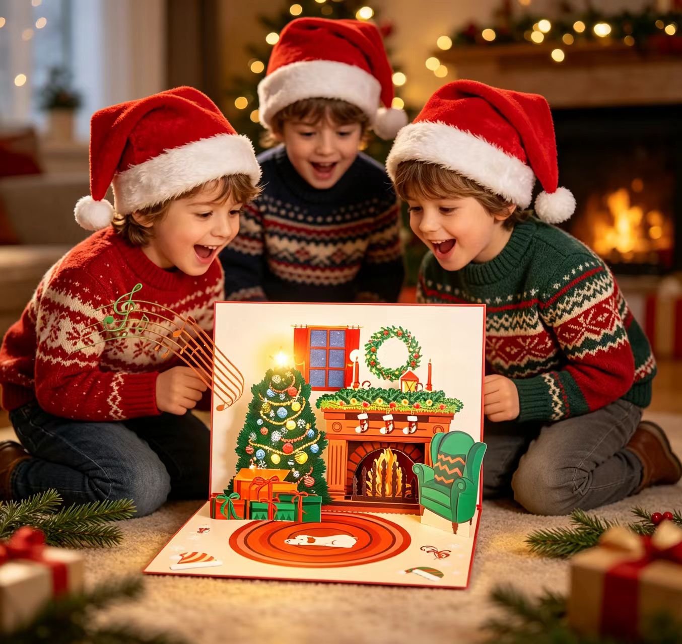 3d pop up christmas greeting cards