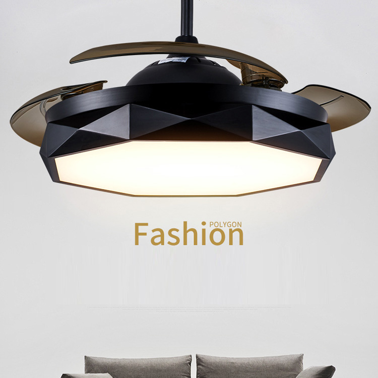 Modern Ceiling Fans Light Invisible Ceiling Fan with Remote Control 36inch 42 inch Dimmable Inlcuded 220V 110V