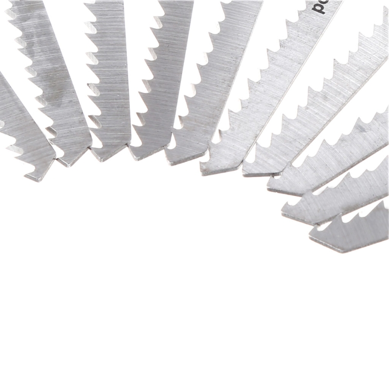 10 Pcs T101D 100mm HCS Jig Saw Blades Clean Cutting For Wood PVC Fibreboard WXTC