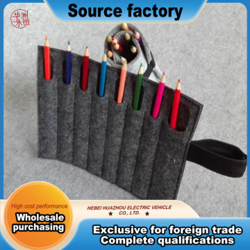 Roll-type felt painting brush storage bag
