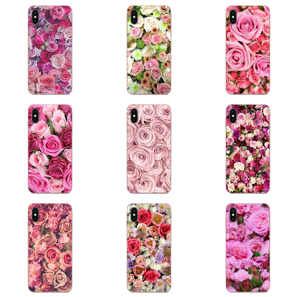 Pink Roses Bouquet Fresh For iPhone SE2020 11 Plus Pro X XS Max XR 8 7 6S SE 4S 5 5C 5S Lovely