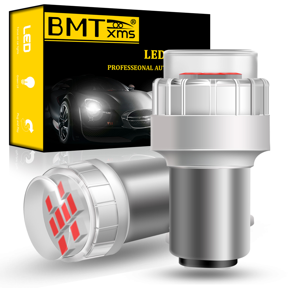 BMTxms Vehicle Canbus 2Pcs 1157 BAY15D BAZ15D BAW15D LED Brake Light P21W/5W Car DRL Daytime Running Backup Stop Lamp