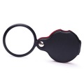 Mini Portable 10X Folding Key Ring Magnifier With Key Chain Daily Hand Magnifying Glasses Glass Tool Lupa Gift