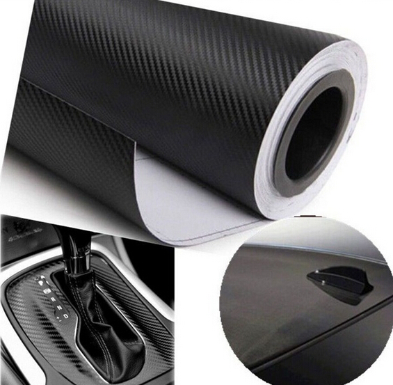 1.27Mx30cm 3D Carbon Fiber Vinyl Car Wrap Sheet Roll Film Car stickers and Decals Motorcycle Car Styling Accessories Automobiles