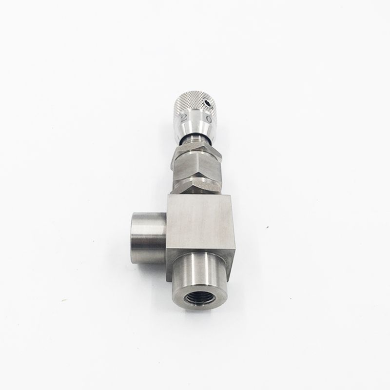 G 1/8" 1/4" NPT 3/8" 1/2" 304 SS Angle Type Micro Metering Needle Valve WL94H-320P Variable Flow Control Regulating Valve 32MPA