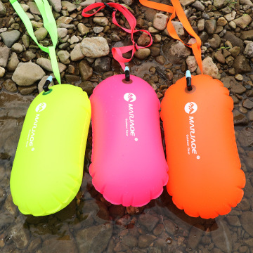 1pcs Swimming Float Bag Waterproof PVC Inflatable Swim Buoy Water Sport Lifesaver Life Buoy Air Dry Tow Sailing Flotation Bag