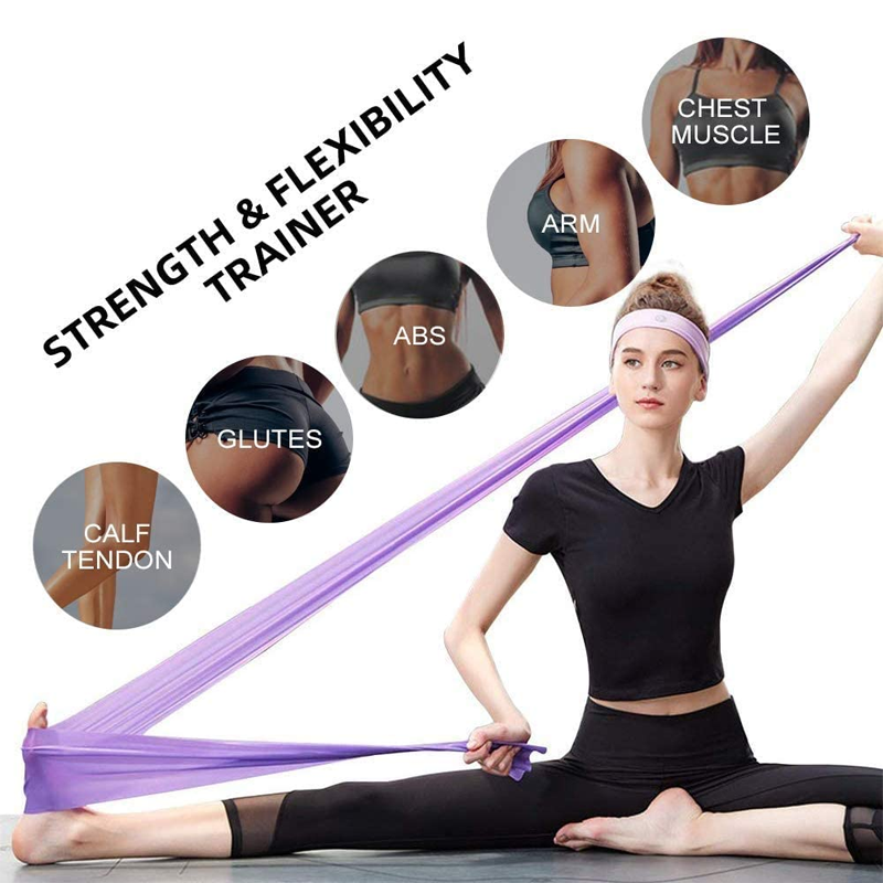 Yoga Belts Elasticity Pilates 150cm *15cm Exercise Training Resistance Bands Gym Sport Accessories Stretch Strap Leg Fitness