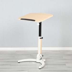 White Pneumatic Sit Stand Desk