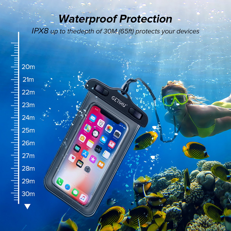 GETIHU Universal Waterproof Case Mobile Phone Cover Coque Water Proof Pouch Bag For iPhone 12 11 Pro Max 8 Plus Samsung Xiaomi