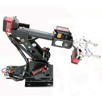 6 DOF Robotic Arm Gripper Claw Manipulator for Arduino/STM32/51 Microcontroller Teaching Robot Kit with 6pcs 180 Degree Servos