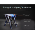 Portable & Multi-function Working Table Folding Woodworking Saw Table & Sawhorse With Quick Clamps And Holding Pegs
