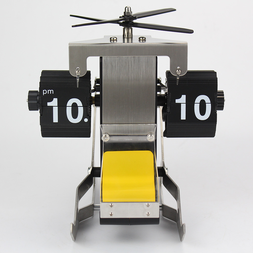 Adorable Helicopter-shape Flip Clock