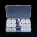 New 1 Set Unisex Contact Lens Case Box 6 Boxes Simple Transparent Leakproof Portable Storage Eye Care Kit Organizer Container