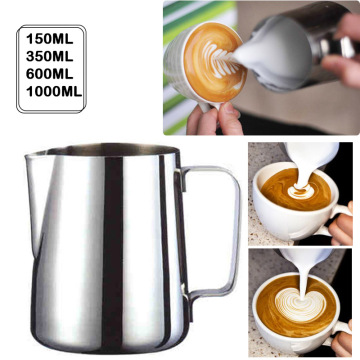 Stainless Steel Milk Frothing Capsule Reusable Sweet Taste Pitcher Barista Craft Coffee Latte Milk Frothing Jug Pitcher Tools