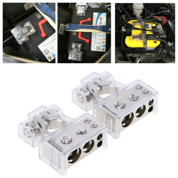 1 Pair Car Battery Connector Terminal Clamp Metal Alloy Positive Negative Car Truck Auto Vehicle Parts Battery Terminals