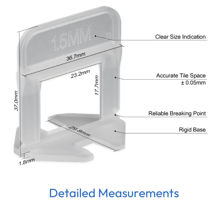 White base with leveling tool