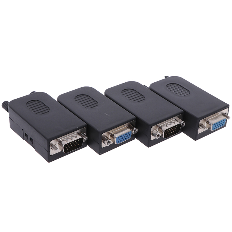 1pcs D-SUB DB15 VGA Female / Male 3 Rows 15 Pin Plug Breakout Terminals Connectors Wholesale