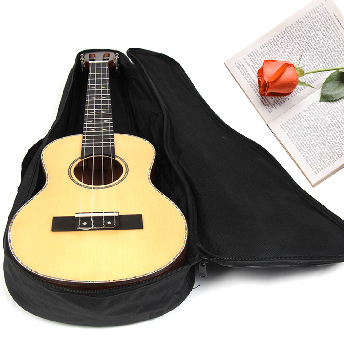 New 21"23"26" Inches Ukulele Padded Bag Gig Bag Guitar Bag Case For Acoustic Guitar Musical Instruments Guitar Parts Accessories
