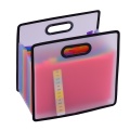 Accordion Expanding File Folder A4 Paper Filing Cabinet 12 Pockets Rainbow Coloured Portable Receipt Organizer With File Guide