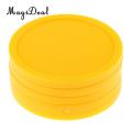 MagiDeal 5 Pieces 82mm Yellow Air Hockey Replacement Pucks for Game Tables, Accessories
