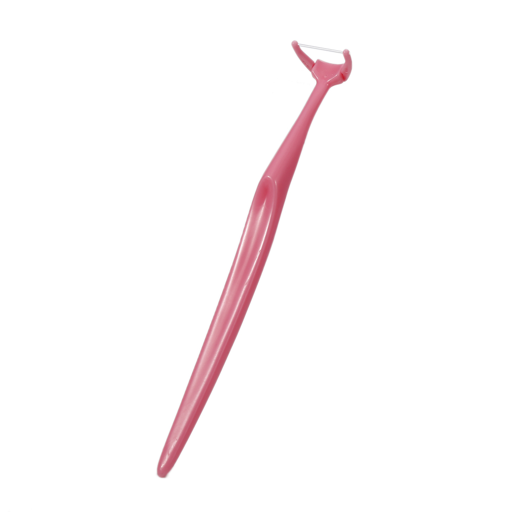 Disposable Dental Teeth Cleaning Replacement Floss Interdental Brush Pink Teeth Stick Tooth Dental Floss Toothpicks Pick