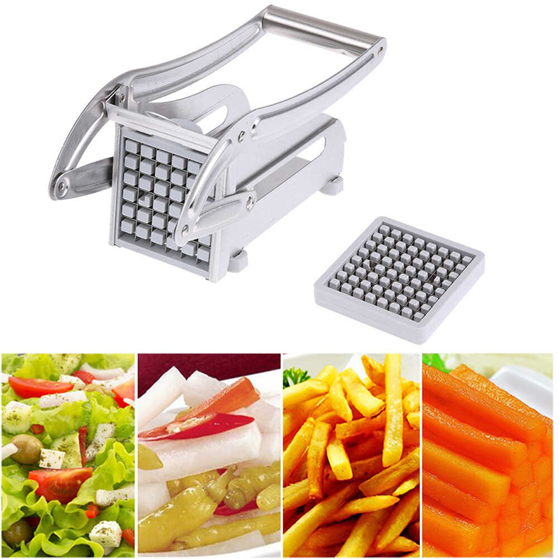 Stainless Steel Potato Chips Making Machine Effective French Fry Potato Cutter Slicer Chipper Cucumber Slice Cut Kitchen Gadgets