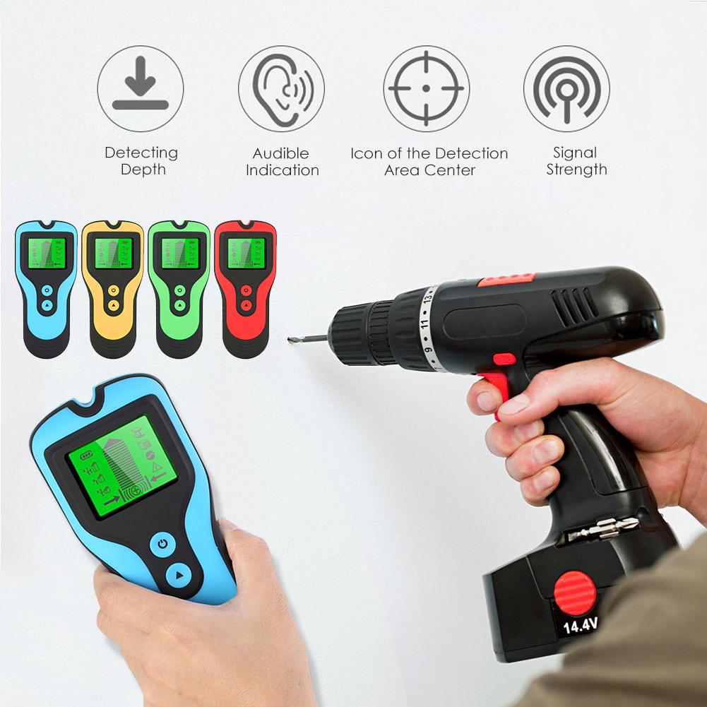 3 In 1 Metal Detector Stud Finder Sensor Wall Scanner With Digital LCD Display AC Voltage Live Wire Detect Wall Scanner Detector