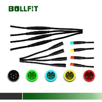 BOLLFIT Julet 2 3 4 5 6 Pin 2 Generation Waterproof Cable Electrical Bicycle Ebike Extension Cable Connector for Ebike Parts