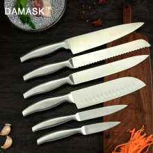 DAMASK Stainless Steel Cooking Knife Sets Japan Santoku Bread Slicing Cleaver Chef Knife Sharpness Blade Utility Kitchen Cutter