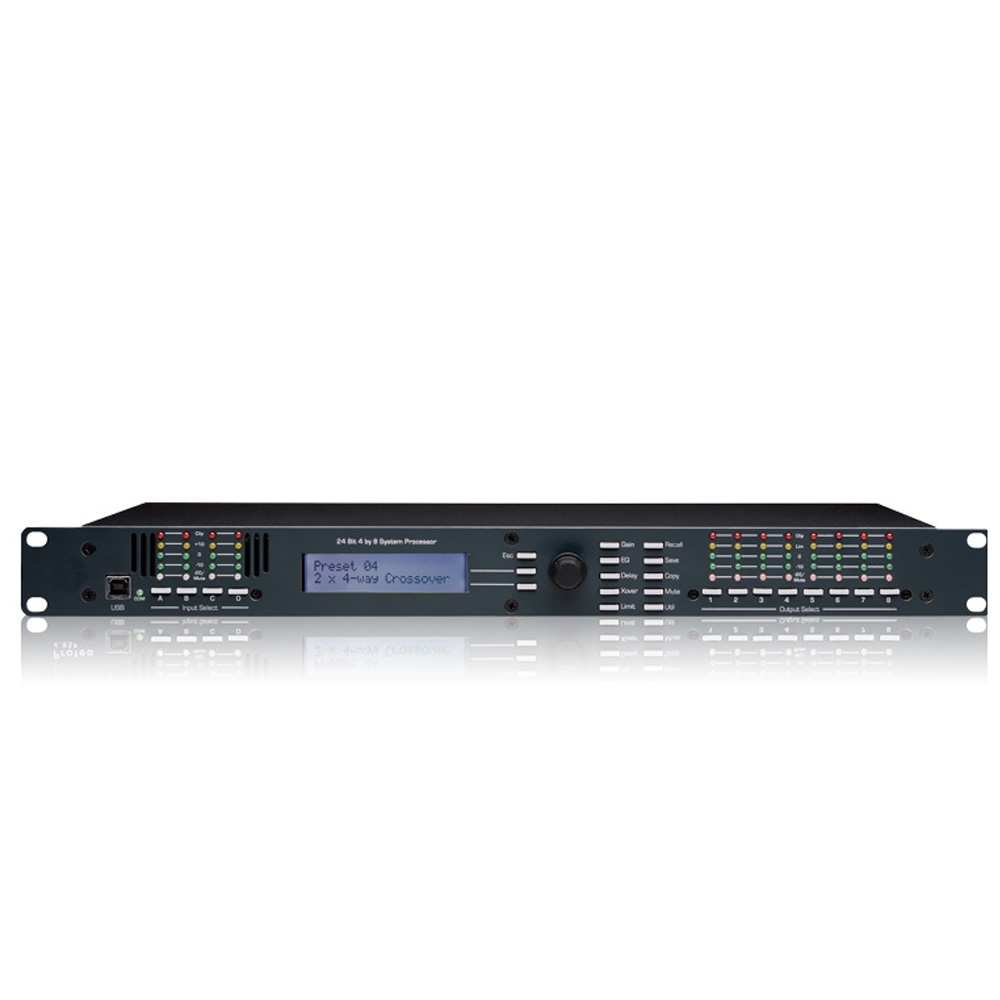 PA audio processor 2 in 6 out 260 digital audio processor 3 in 6 out professional advanced crossover effect processor