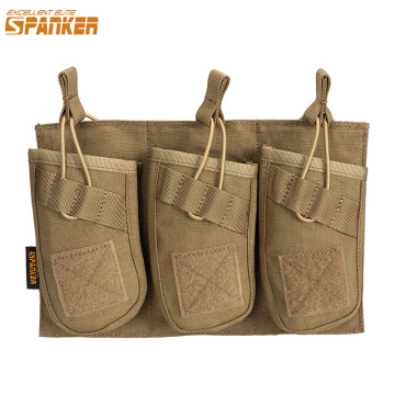 EXCELLENT ELITE SPANKER Tactical Universal Triple AK47 Ammo Clips Outdoor Hunting Equipment Bag Military Molle Magazine Pouch