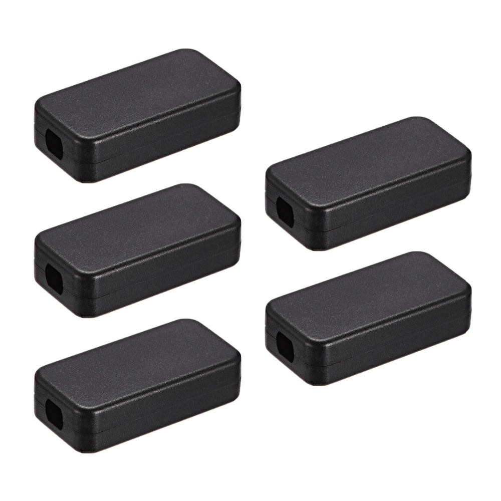 uxcell 5Pcs 60x36x17mm Electronical Plastic ABS DIY Junction Project Box Enclosure Case Black 40x20x10.5mm for outdoor indoor
