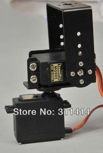 MG995 Servo Bracket 2 DOF Pan and Tilt Manipulator Robot Accessories Servo Bracket Set Wholesale Retail + Free Shipping