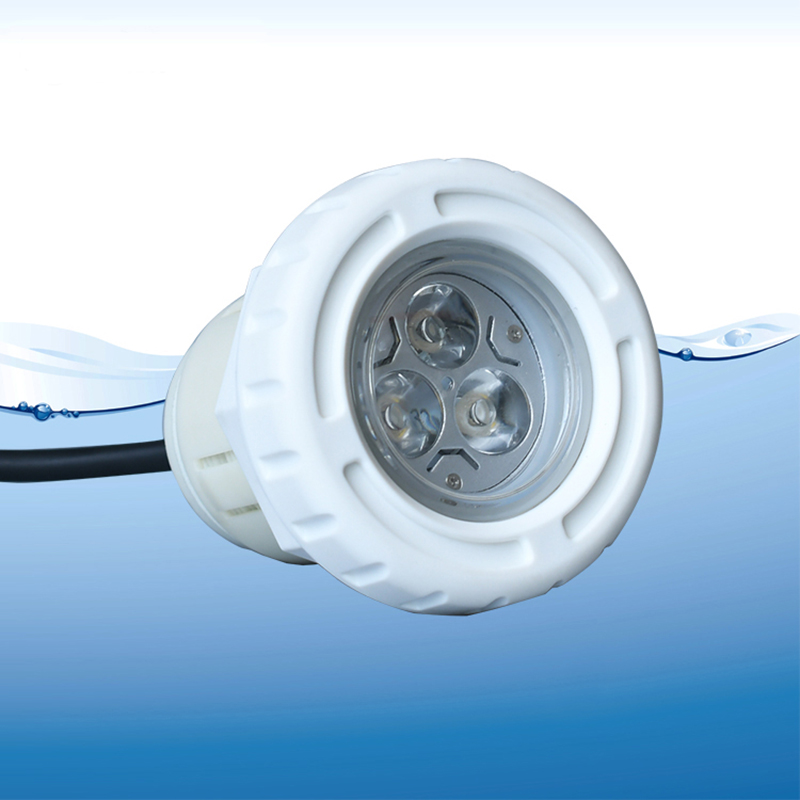 ABS LED Pool lights AC12V Concrete surface mounted Submersible lamp IP68 Waterproof Recessed Pool Light 3w 6w Swimming Pool lamp