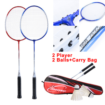 1 Set Professional Badminton Kit 2Pcs Rackets+2Pcs Shuttlecock +Carrying Bag Indoor Outdoor Casual Play Game Sports Accessory