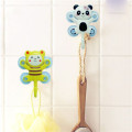 New Suction Hanger Cartoon Animal Shape Towel Clothes Cap Item Holder Kitchen Washroom Bathroom Bedroom Storage Hooks Supplis