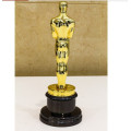 hot sale Zinc Alloy Oscar Trophy Awards 1:1 13.5inches Replica Oscar Trophy Real Gold Plated Oscar TV movie souvenirs Gift
