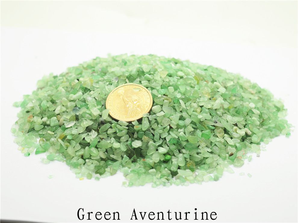 Natural chip Stong Raw green ston rock sandstone beads 3~8MM for education teaching and collection Lucky wish stone jewelry DIY