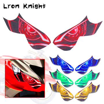 For KAWASAKI ZX-14R ZX14R ZX 14R 2014 2015 2016 Motorcycle 3D Front Fairing Headlight Sticker Guard Head light Stickers
