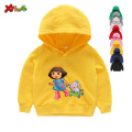 Toddler baby girls Hoodies spring whiter Boys Hoodies Kids Pure Cotton Clothes Hoodies & Sweatshirts Kids White Comfort 2T-8T