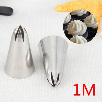 Stainless Steel Nozzle Open Star Tip Pastry Cookies Tools Icing Piping Nozzles Cake Decorating Cupcake Creates Drop Flower #1M
