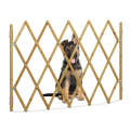 New 2020 Folding Cat Pet Dog Barrier Wooden Bamboo Safety Gate Expanding Swing Puppy Fence Door Simple Stretchable Wooden Fence