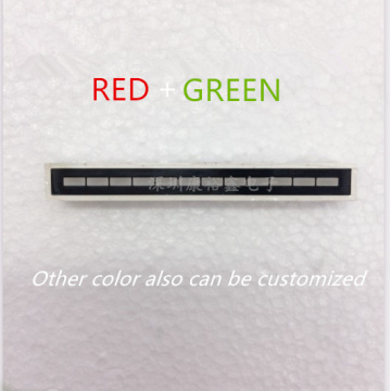 12 Segment RED + GREEN, double colors Bargraph LED Display. Other color also can be customized. 1258074R8G
