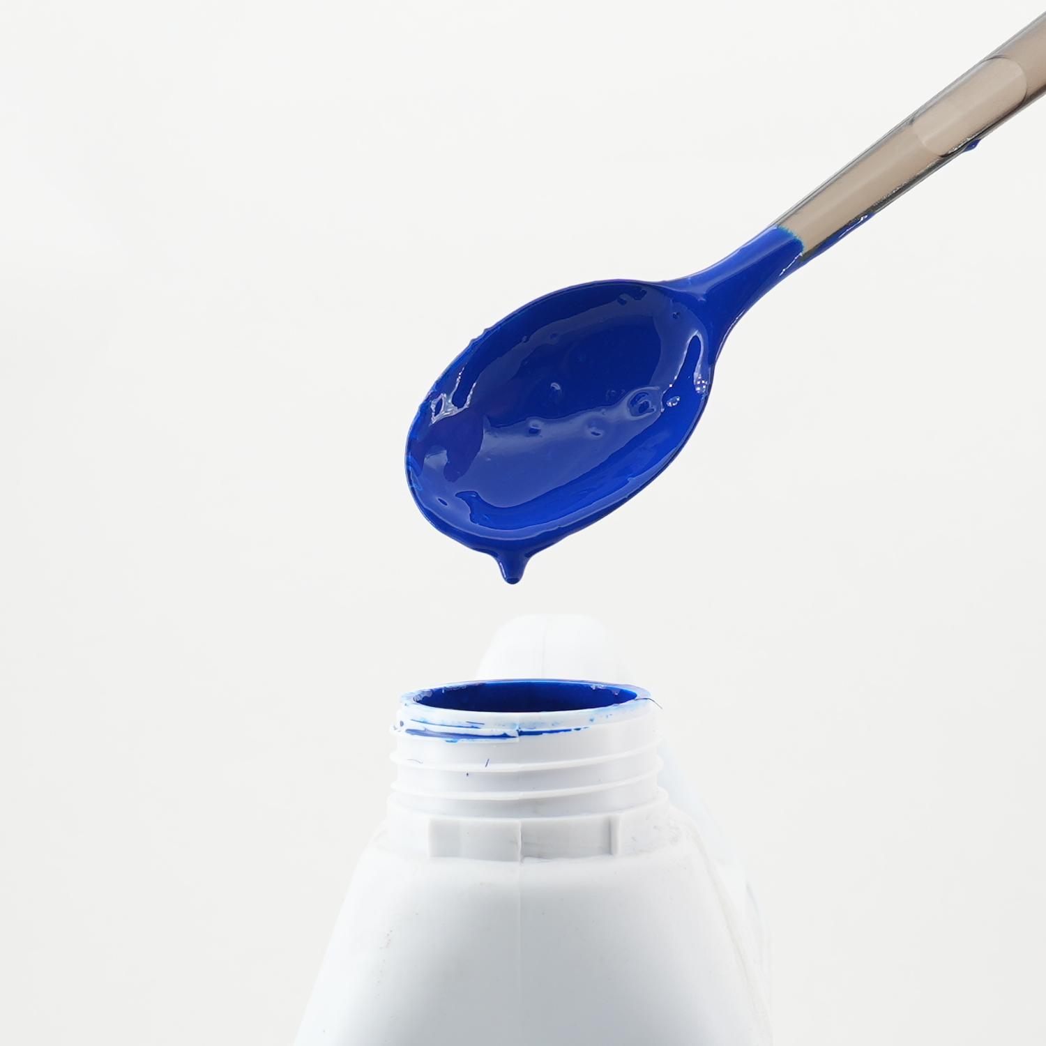 blue epoxy floor