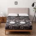 Plants Floral Printed Polyester Bed Cover Bedsheet Twin Queen King Size Bedroom Mattress Cover Fitted Sheet Bed Protector Pad