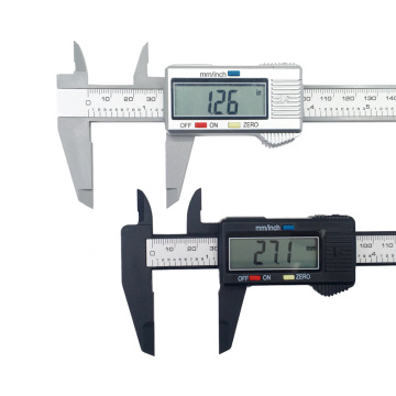 0-150mm vernier Caliper electronic digital plastic calipers ruler measuring tools LCD display diameter carbon fiber 1.5V battery