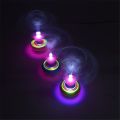 Novelty Light Fiber Spinning Top Laser Music Luminous Music Gyro Light Up Kid Toy 95AE