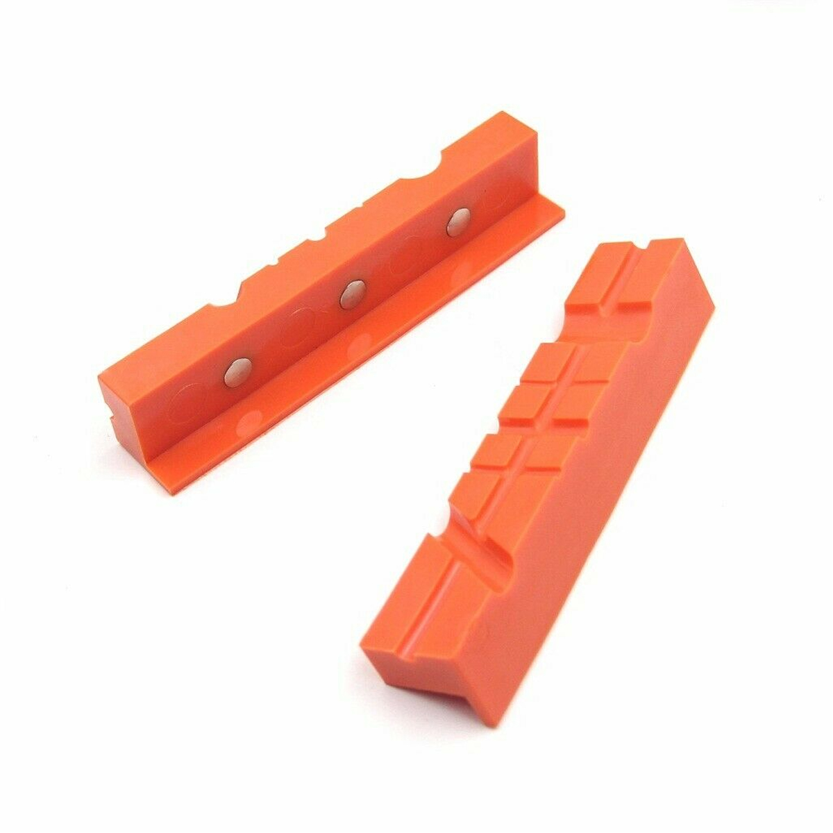 4.5inch/6inch Pair Magnetic Soft Pad Jaw Rubber for Metal Vise Long Pad Bench Vice 4.5"/6" Machine Tools Accessories