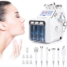 6 in1 H2-O2 Hydro Dermabrasion RF Bio-lifting Spa Facial Ance Pore Cleaner Hydro Microdermabrasion Machine Skin Care Tools