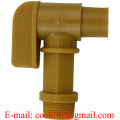 3/4" BSP Thread Polyethylene Barrel Faucet Gold Drum Tap Plastic Spigot